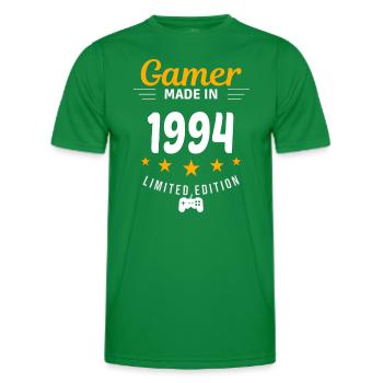 Gamer aus dem Jahr 1994 - Männer Funktions-T-Shirt - Kelly Green - Vorne - AI Model Male 178 dark (178cm)