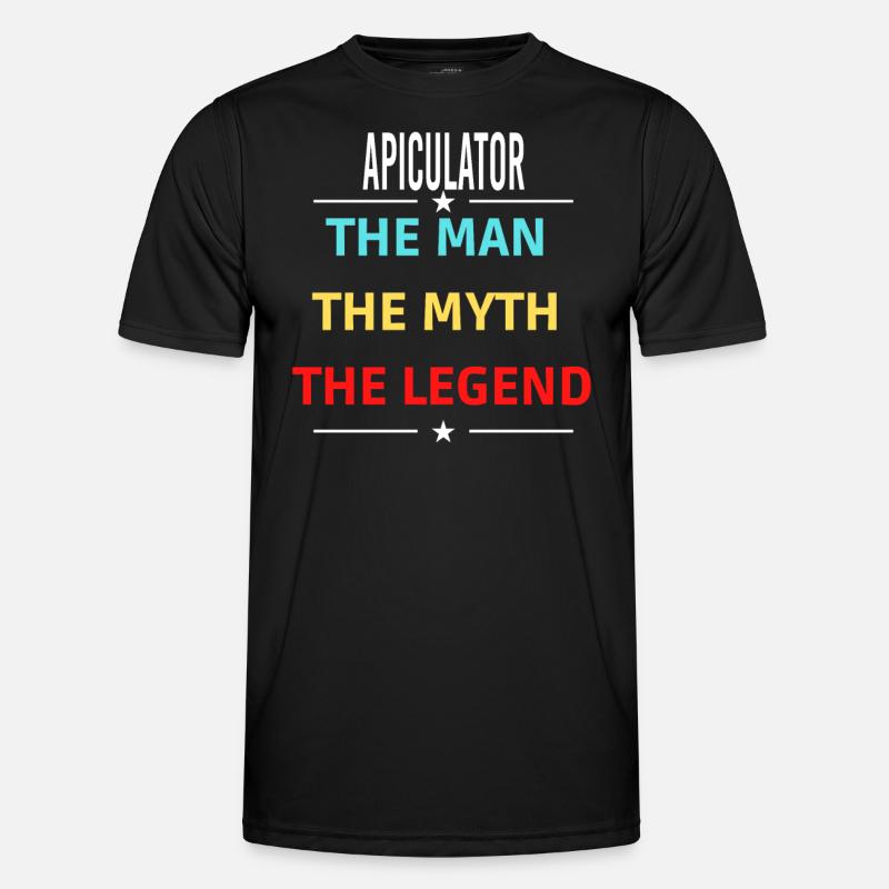 The Man The Myth The Legend APICULATOR - Men's Functional T-Shirt - black