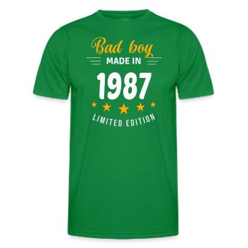 Bad boy made in 1987 - Men's Functional T-Shirt - kelly green - Front - AI Model Male 178 dark (178cm)