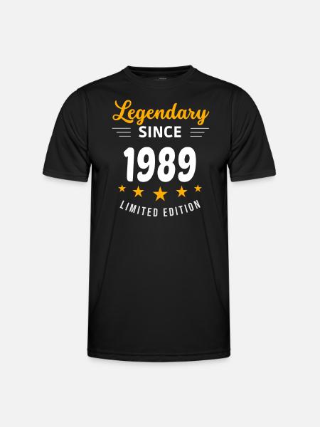 Legendary since 1989 - Men's Functional T-Shirt - black