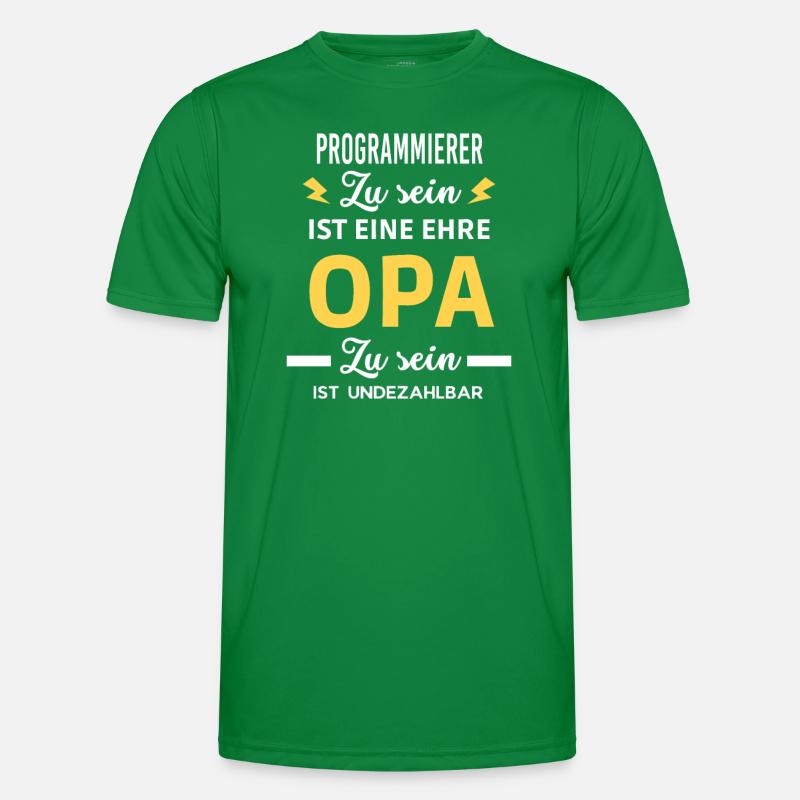 sein eine ehre OPA ist undezahlbar Programmierer Männer Funktions-T-Shirt