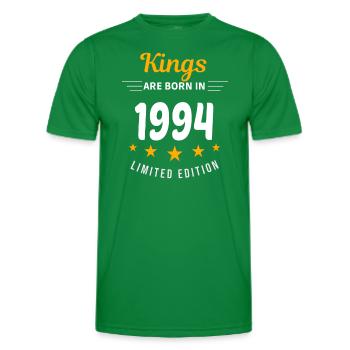 Kings SIND 1994 GEBOREN - Männer Funktions-T-Shirt - Kelly Green - Vorne - AI Model Male 178 dark (178cm)