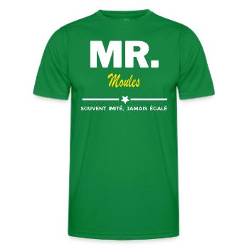 MR. souvent imité, jamais égalé Moules - T-shirt sport Homme - vert - Devant - AI Model Male 178 dark (178cm)