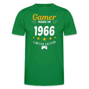 Gamer made in 1966 - Men's Functional T-Shirt - kelly green - Front - AI Model Male 178 dark (178cm)