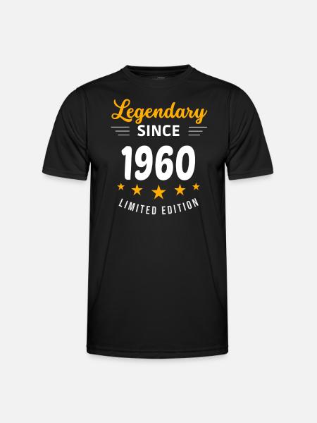 Legendär seit 1960 - Männer Funktions-T-Shirt - Schwarz