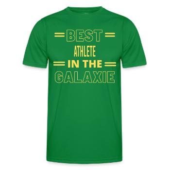 Best Ever IN THE GALAXIE ATHLETE - Men's Functional T-Shirt - kelly green - Front - AI Model Male 178 dark (178cm)