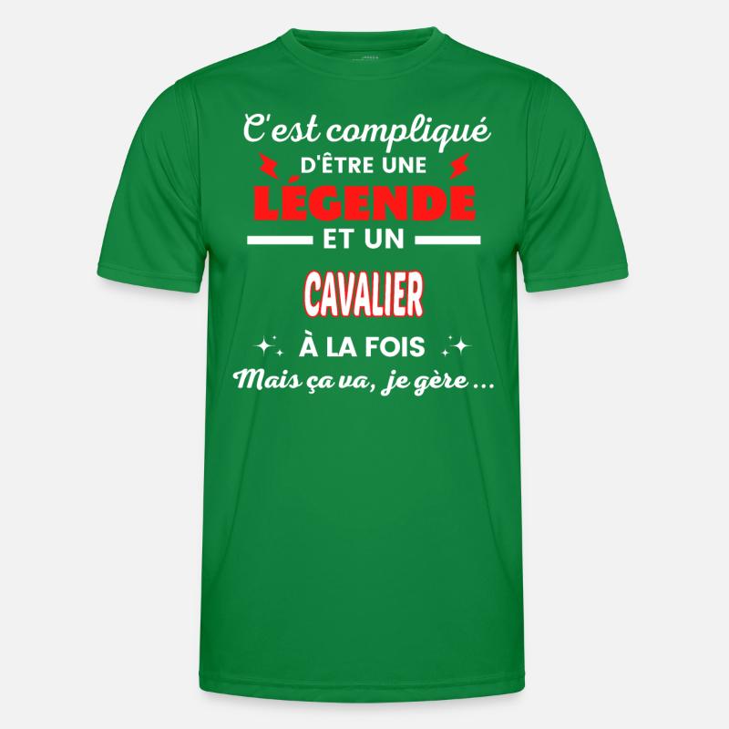 C'est compliqué phrase drôle CAVALIER T-shirt sport Homme
