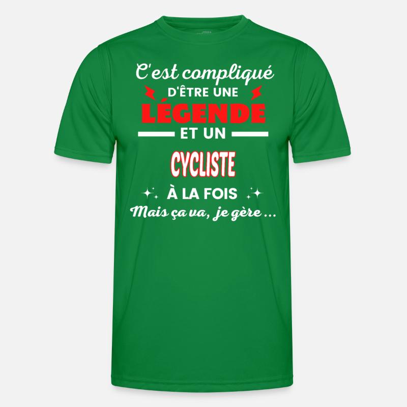 C'est compliqué phrase drôle CYCLISTE T-shirt sport Homme