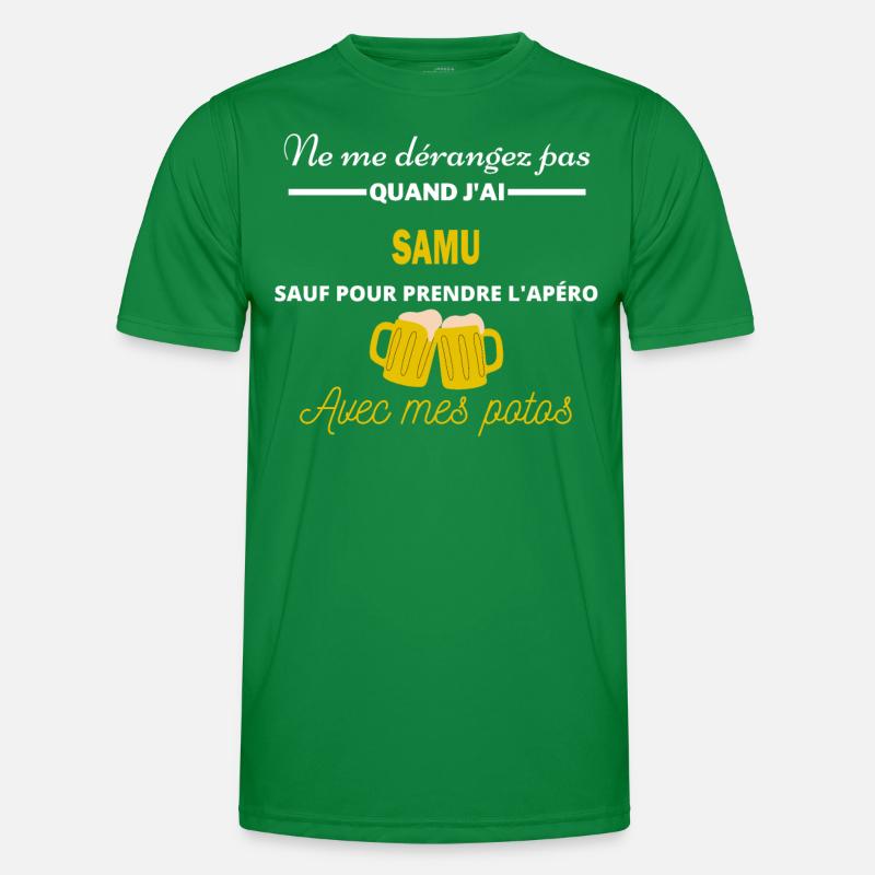 Ne me dérangez pas QUAND J'ai l'apéro samu T-shirt sport Homme