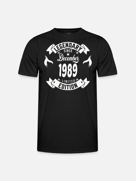 Legendary since december 1989 - Men's Functional T-Shirt - black