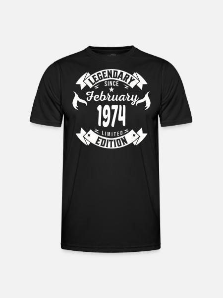 Legendary since february 1974 - Men's Functional T-Shirt - black