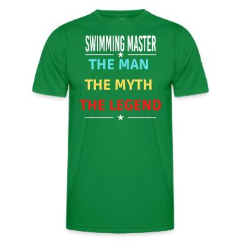 L’homme Le mythe La légende MAÎTRE DE NATATION - T-shirt sport Homme - vert - Devant - AI Model Male 178 dark (178cm)