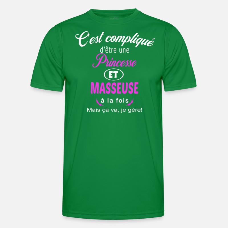 c'est compliqué princesse et masseuse T-shirt sport Homme
