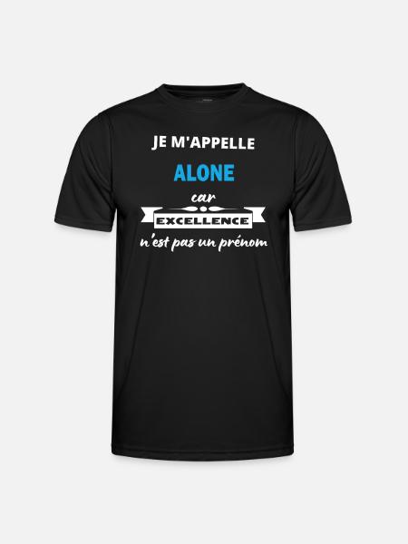 Je m'appelle excellence Alone - T-shirt sport Homme - noir