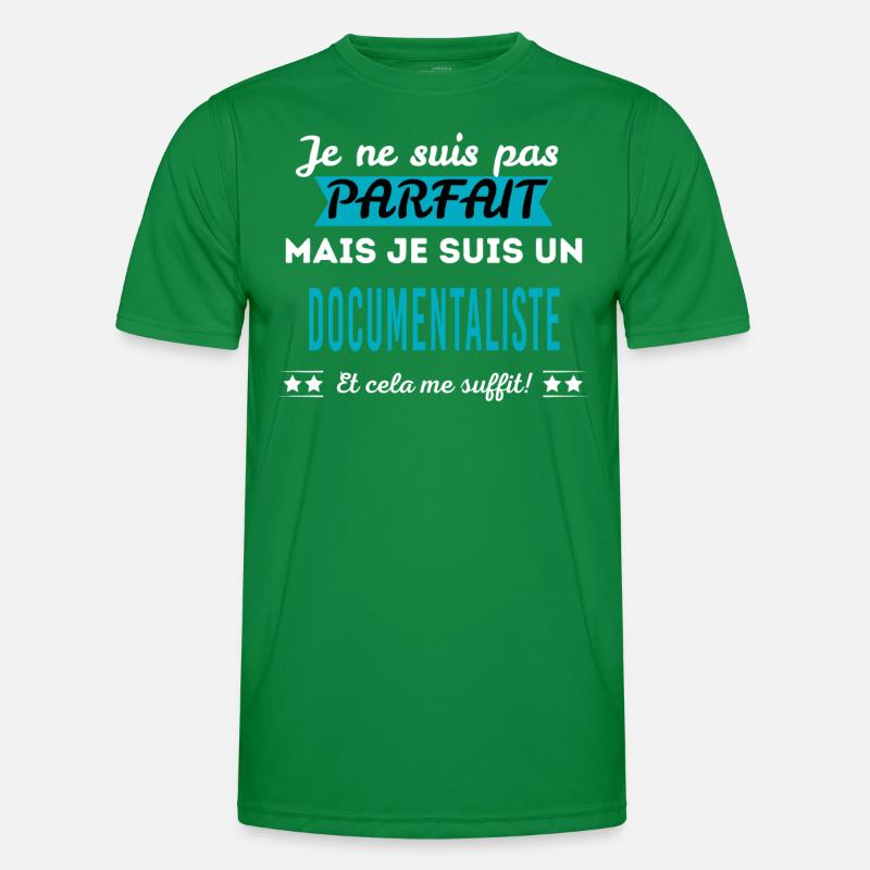 Je ne suis pas parfait DOCUMENTALISTE T-shirt sport Homme
