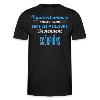 tous les hommes naissent égaux Scorpions - T-shirt sport Homme - noir - Devant - AI Model Male 178 dark (178cm)