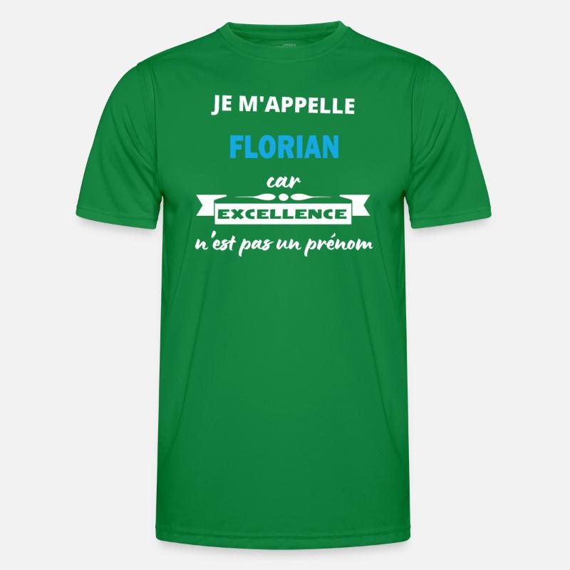 Je m'appelle excellence Florian T-shirt sport Homme