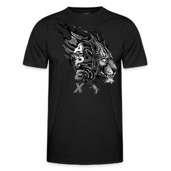 Majestät des Spitzenlöwen - Männer Funktions-T-Shirt - Schwarz - Vorne - AI Model Male 178 dark (178cm)