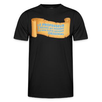 Maitre Formidable Cadeau Enseignants Prof - T-shirt sport Homme - noir - Devant - AI Model Male 178 dark (178cm)