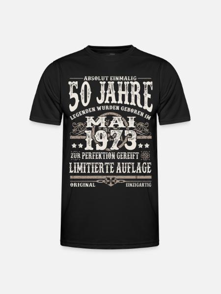 Legenden wurden im Mai 1973 geboren 50 Jahre alt - Männer Funktions-T-Shirt - Schwarz