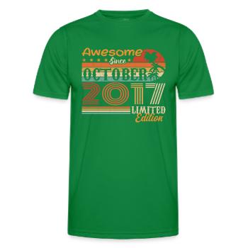 Millésime d’octobre 2017 - Octobre 2017 - T-shirt sport Homme - vert - Devant - AI Model Male 178 dark (178cm)