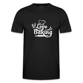 Boulangerie boulangerie boulanger boulanger - T-shirt sport Homme - noir - Devant - AI Model Male 178 dark (178cm)