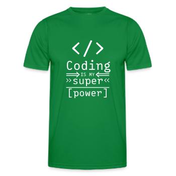 Software Coding Hacker Programmieren Programmierer - Männer Funktions-T-Shirt - Kelly Green - Vorne - AI Model Male 178 dark (178cm)