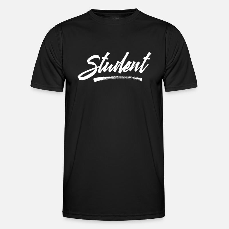 Student Student Student Student - Männer Funktions-T-Shirt - Schwarz