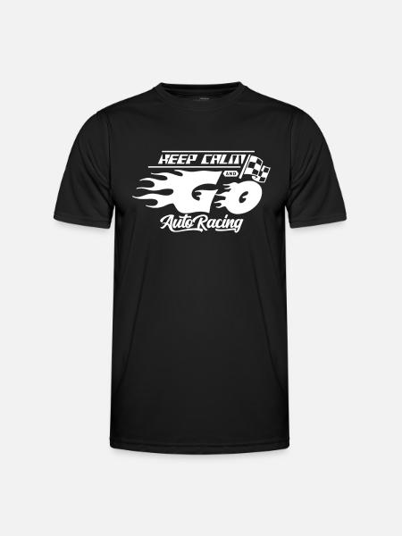 Motorsport Autorennen Rennfahrer Rennen - Männer Funktions-T-Shirt - Schwarz