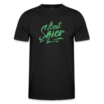 Apres Ski Skiing Skiing Skiing - Men's Functional T-Shirt - black - Front - AI Model Male 178 dark (178cm)