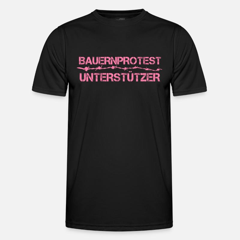 Team Bauernprotest Landwirt Bauerndemo Protest Männer Funktions-T-Shirt