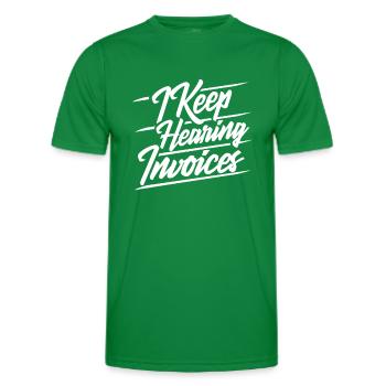 I hear accountant bills - Men's Functional T-Shirt - kelly green - Front - AI Model Male 178 dark (178cm)