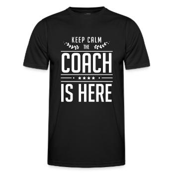 Coaching Coach Coaching Guru Trainer - Men's Functional T-Shirt - black - Front - AI Model Male 178 dark (178cm)