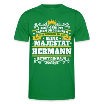 Sa Majesté Hermann - T-shirt sport Homme - vert - Devant - AI Model Male 178 dark (178cm)