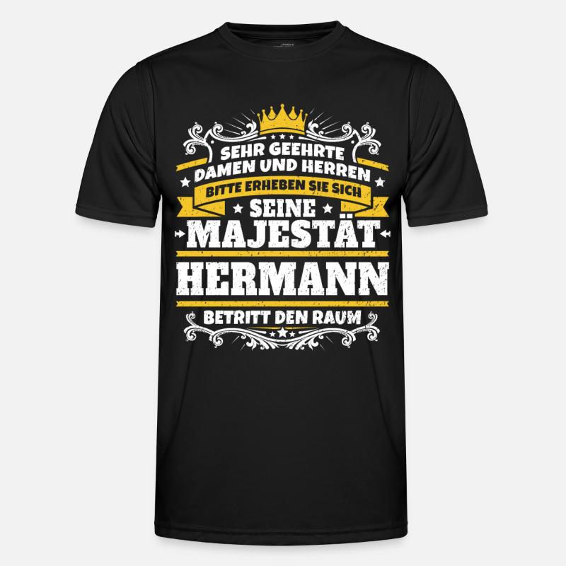 His Majesty Hermann - Men's Functional T-Shirt - black