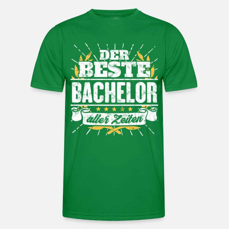 Bester Bachelor Spruch Geschenk Shirt Männer Funktions-T-Shirt