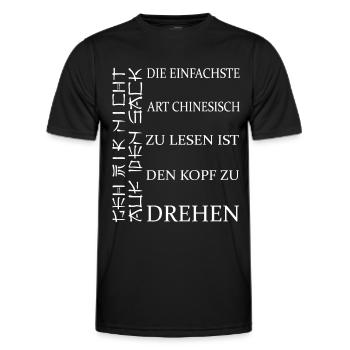 Gemeiner Böser Spruch Schwarzer Humor Sarkasmus - Männer Funktions-T-Shirt - Schwarz - Vorne - AI Model Male 178 dark (178cm)