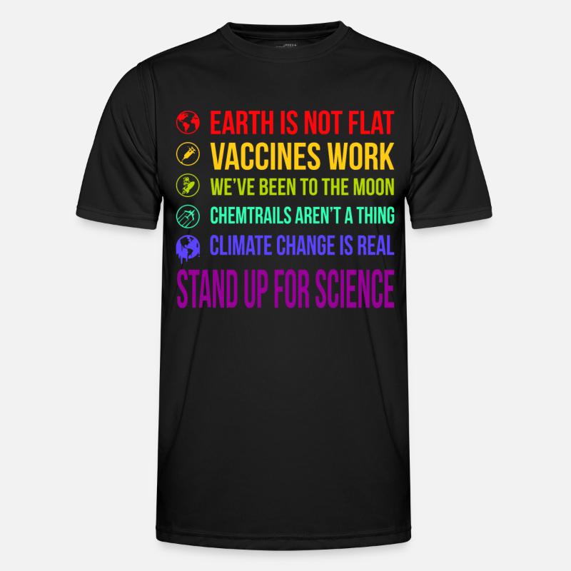 Stand up for science - Men's Functional T-Shirt - black