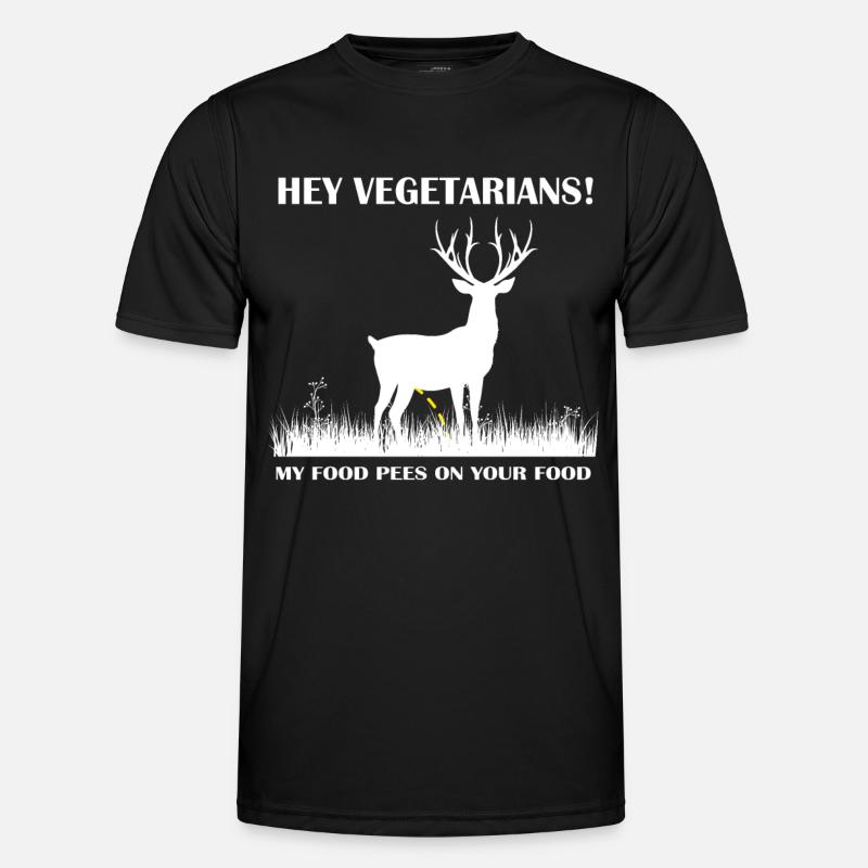 Hunter Jäger - Männer Funktions-T-Shirt - Schwarz