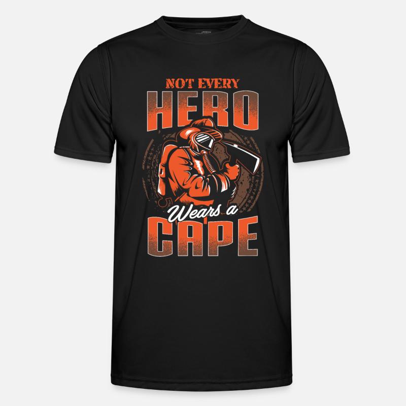 Firefighter Firefighter Hero Gift - Men's Functional T-Shirt - black