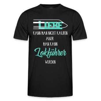 Liebe kann man nicht kaufen - Männer Funktions-T-Shirt - Schwarz - Vorne - AI Model Male 178 dark (178cm)