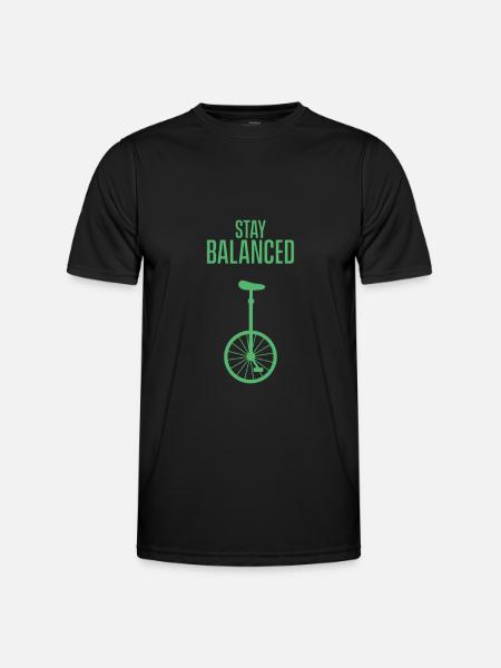 Unicycling - Men's Functional T-Shirt - black