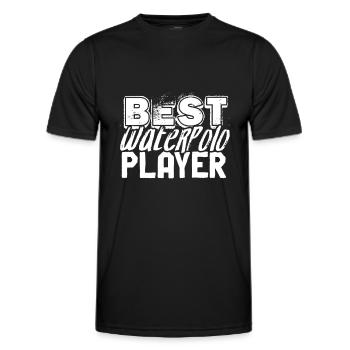 Water Polo Water Polo Water Ball World Championship Water Polo - Men's Functional T-Shirt - black - Front - AI Model Male 178 dark (178cm)