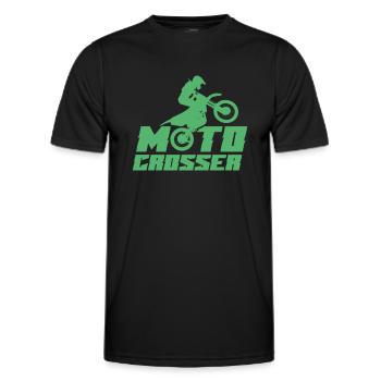 Moto-moto - T-shirt sport Homme - noir - Devant - AI Model Male 178 dark (178cm)