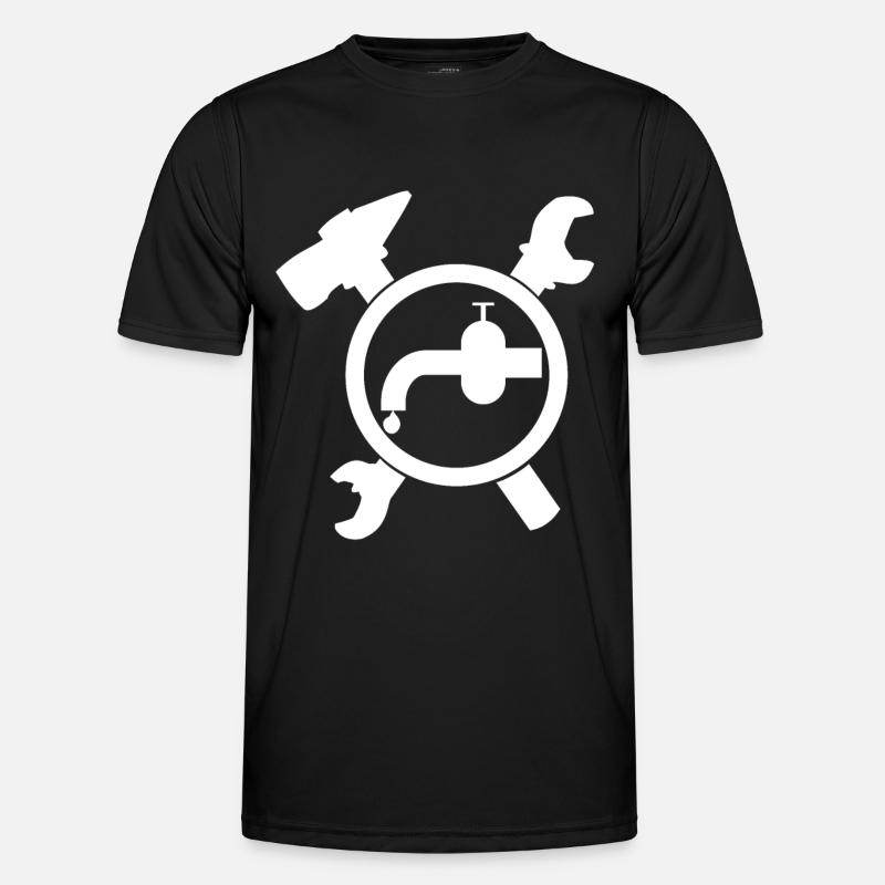 Plumber Craft Mark Installer - Men's Functional T-Shirt - black