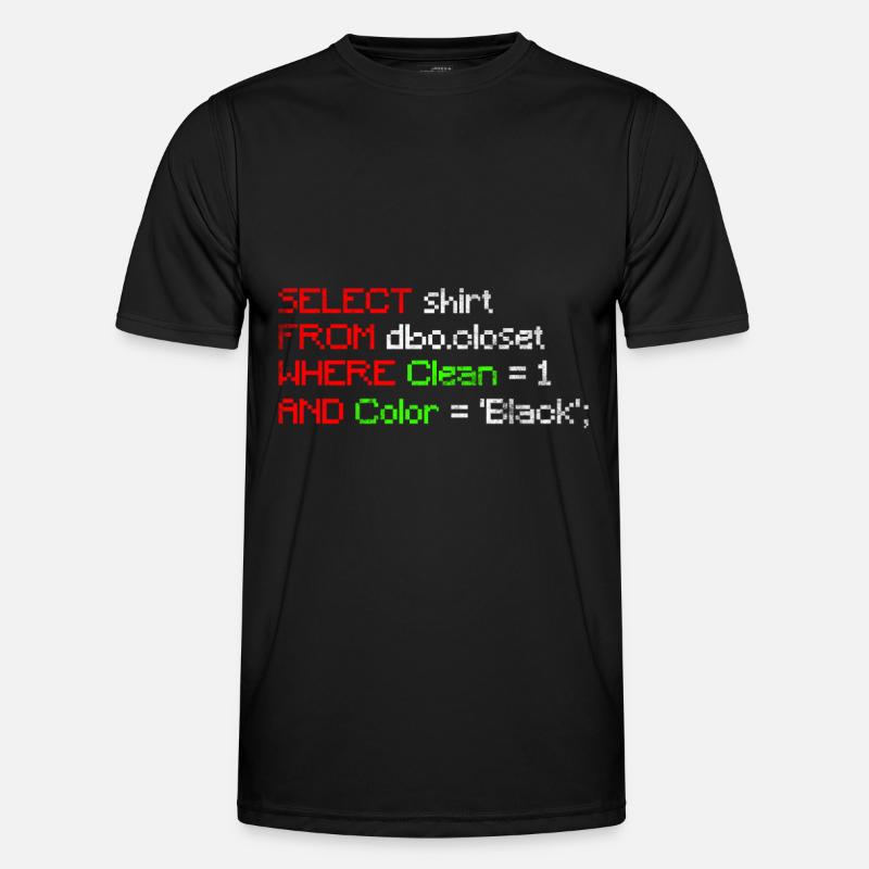 Programmierer Nerd Geek Computer - Männer Funktions-T-Shirt - Schwarz