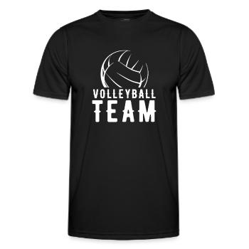 Volleyball Team - Männer Funktions-T-Shirt - Schwarz - Vorne - AI Model Male 178 dark (178cm)