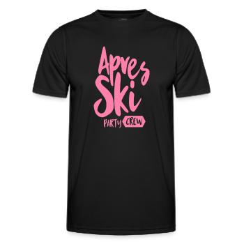 Apres ski party - T-shirt sport Homme - noir - Devant - AI Model Male 178 dark (178cm)