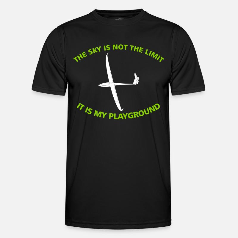 Glider pilot gift - Men's Functional T-Shirt - black