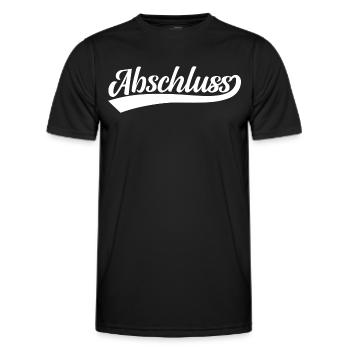 Abschluss - Männer Funktions-T-Shirt - Schwarz - Vorne - AI Model Male 178 dark (178cm)